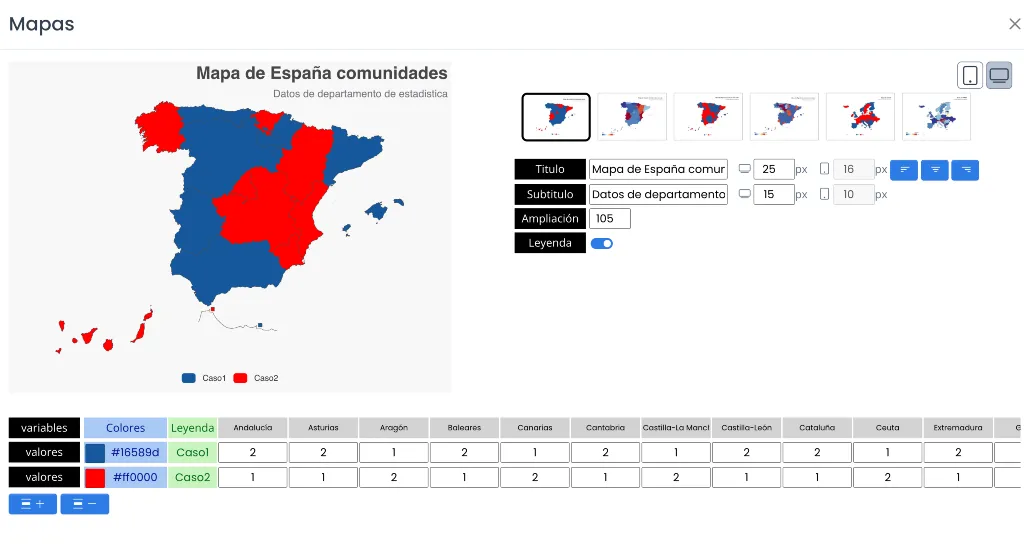 Mapas en onflydirect